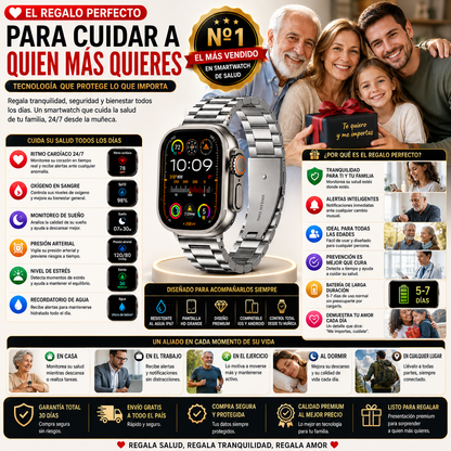🚨S/119🚨🎉          GLUCOWATCH~ RELOJ INTELIGENTE S10 ULTRA 3 + AIRPODS PRO 2DA GENERACIÓN Y 7 CORREAS EXTRA 9 EN 1 🎉🔝FULL AMOLED 2026⌚🔋 𝗖𝗔𝗥𝗚𝗔 𝗜𝗡𝗔𝗟𝗔𝗠𝗕𝗥𝗜𝗖𝗔