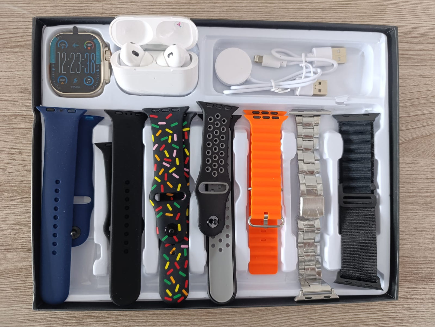 🚨S/119🚨🎉          GLUCOWATCH~ RELOJ INTELIGENTE S10 ULTRA 3 + AIRPODS PRO 2DA GENERACIÓN Y 7 CORREAS EXTRA 9 EN 1 🎉🔝FULL AMOLED 2026⌚🔋 𝗖𝗔𝗥𝗚𝗔 𝗜𝗡𝗔𝗟𝗔𝗠𝗕𝗥𝗜𝗖𝗔